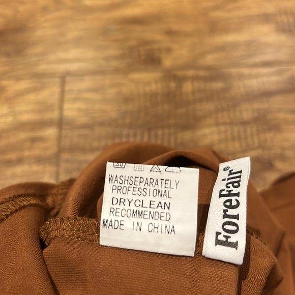 Open back brown ForeFair top - Picture 7 of 7